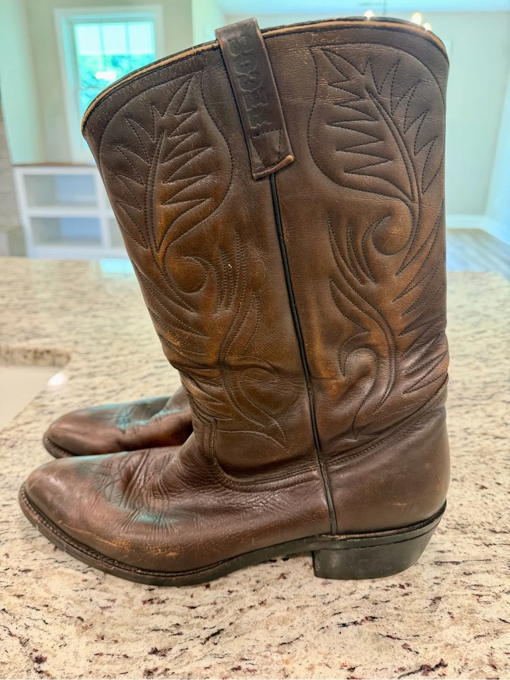 Vintage 80s Red Wing Pecos Boots 9801 Western Mens 11.5 D Leather Rare
